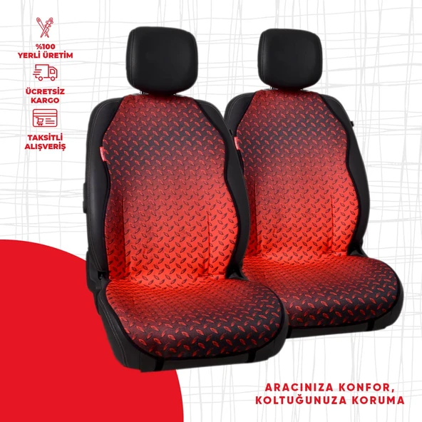 Dijital Baskılı Kırmızı Metal Desen ürün görseli