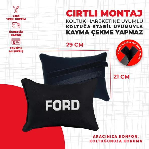 Ford Nakışlı Yastık Seti - Resim 2