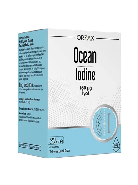 Orzax Ocean Iodine 150 MGc 30ml Damla ürün görseli