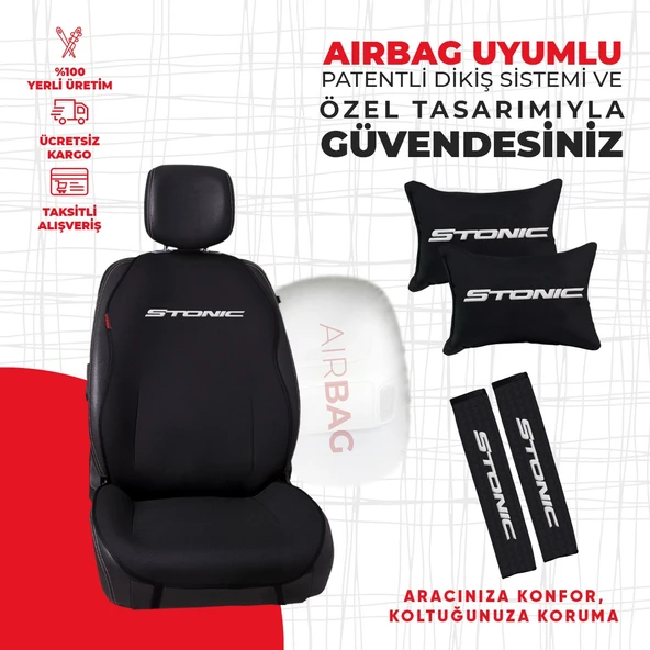 Kia Stonic Nakışlı Minder Seti - Resim 2