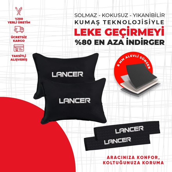 Mıtsubıshı Lancer Nakışlı Yastık Seti - Resim 4