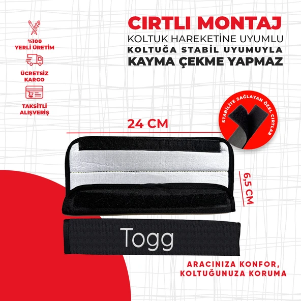 Togg Nakışlı Yastık Seti - Resim 3