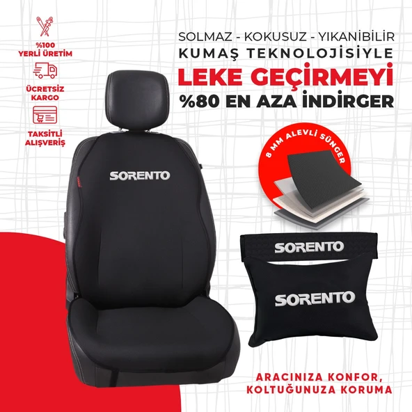 Kia Sorento Nakışlı Minder Seti - Resim 4