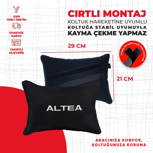 Seat Altea Nakışlı Yastık Seti - Resim 2