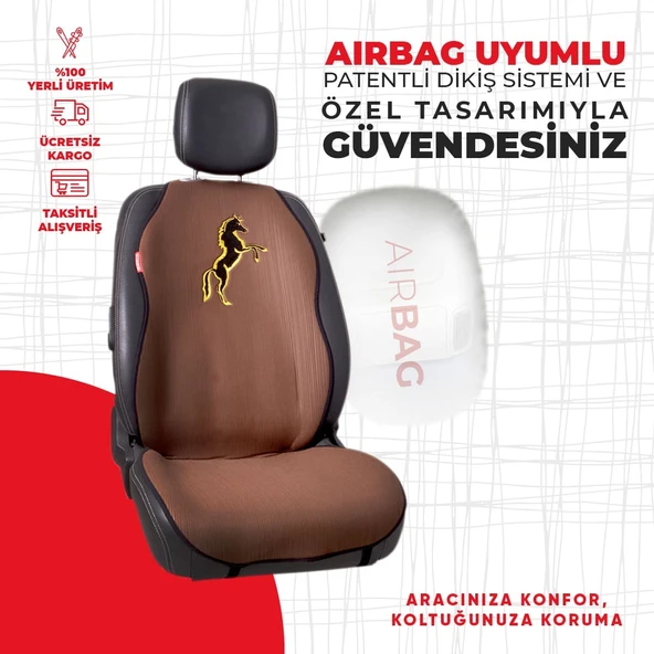 Kahverengi At Desenli Minder - Resim 2