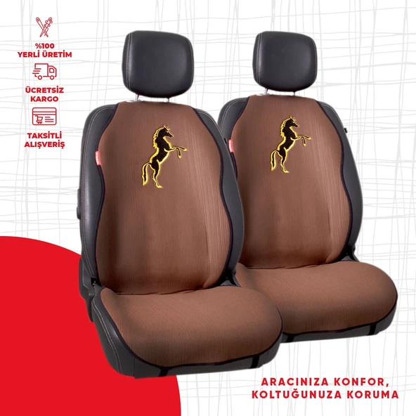 Kahverengi At Desenli Minder ürün görseli