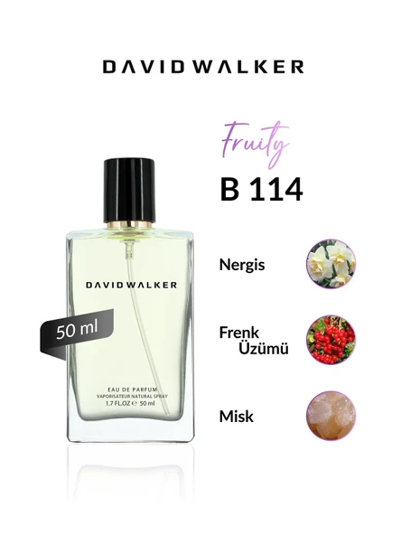 David Walker B114 Fragaria 50 ml Kadın Parfüm | Fruity - Resim 2