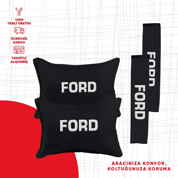Ford Nakışlı Yastık Seti ürün görseli