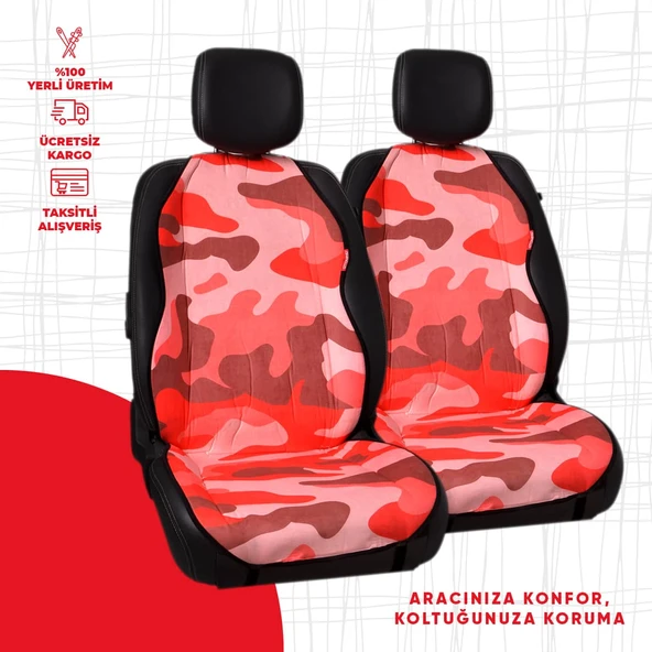 Dijital Baskılı Kırmızı Kamuflaj Desen ürün görseli