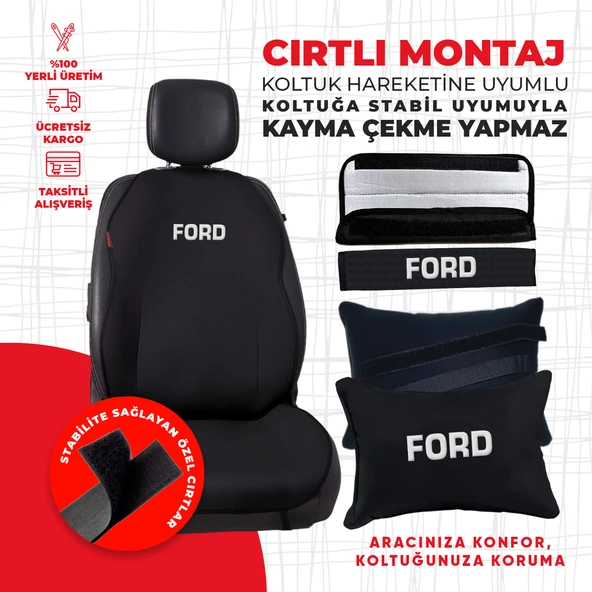 Ford Nakışlı Minder Seti - Resim 3