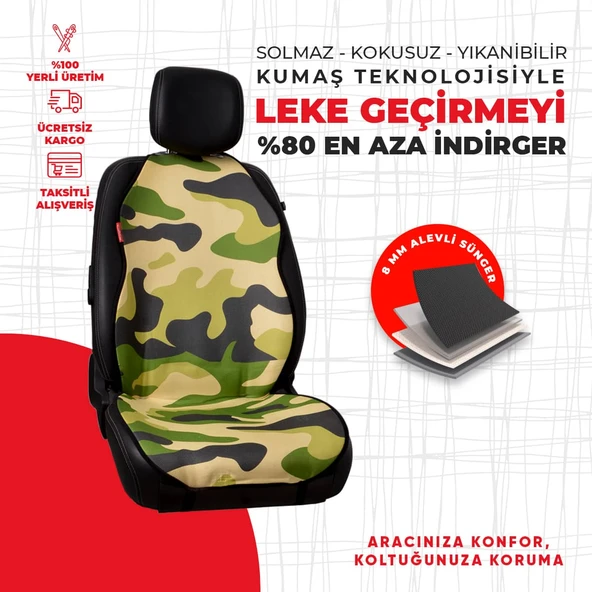 Dijital Baskılı Yeşil Kamuflaj Desen - Resim 4