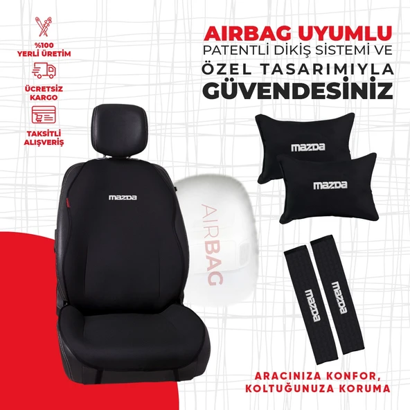 Mazda Nakışlı Minder Seti - Resim 2
