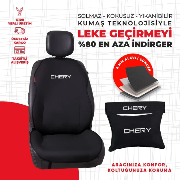 Chery Nakışlı Minder Seti - Resim 4