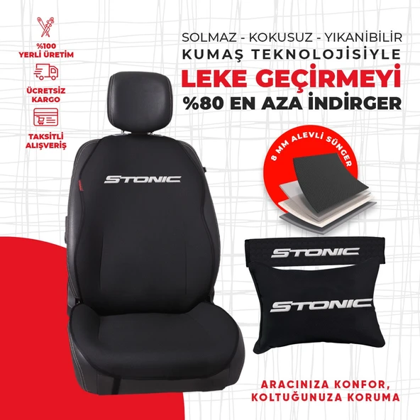 Kia Stonic Nakışlı Minder Seti - Resim 4