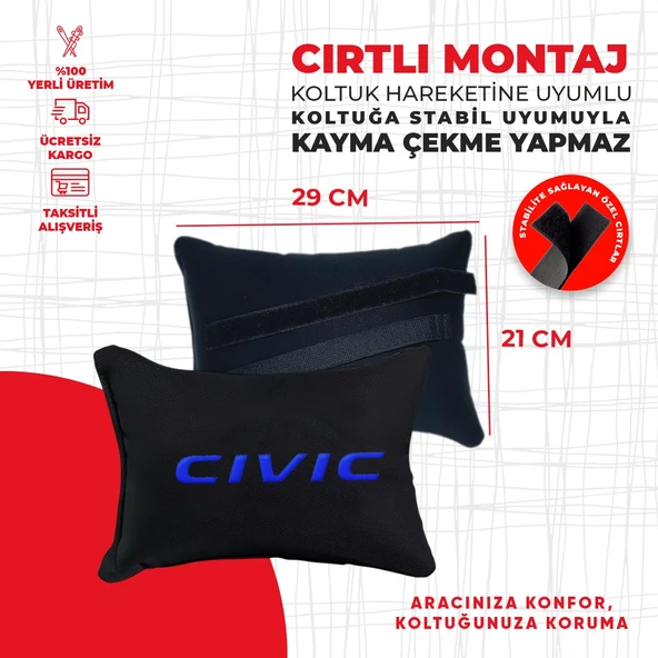 Mavi Cıvıc Nakışlı Yastık Seti - Resim 2