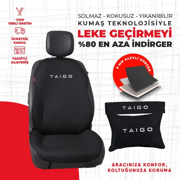 Volkswagen Taıgo Nakışlı Minder Seti - Resim 4