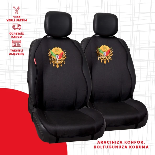 Osmanlı Devlet Arması Gold Nakışlı Minder ürün görseli