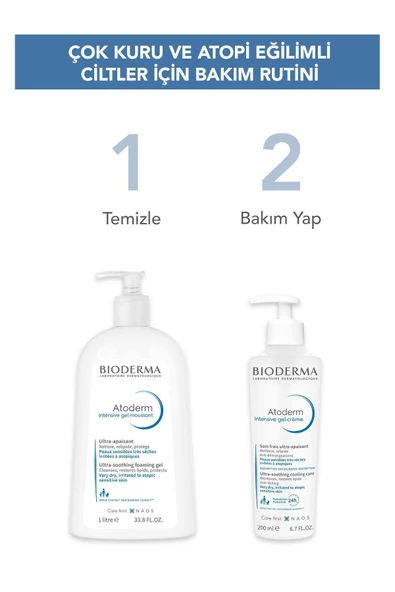 Atoderm Intensive Gel-Cream Çok Kuru Atopi Eğilimli Cilt Yatıştırıcı Jel Krem Niasinamid 200 mL - 7