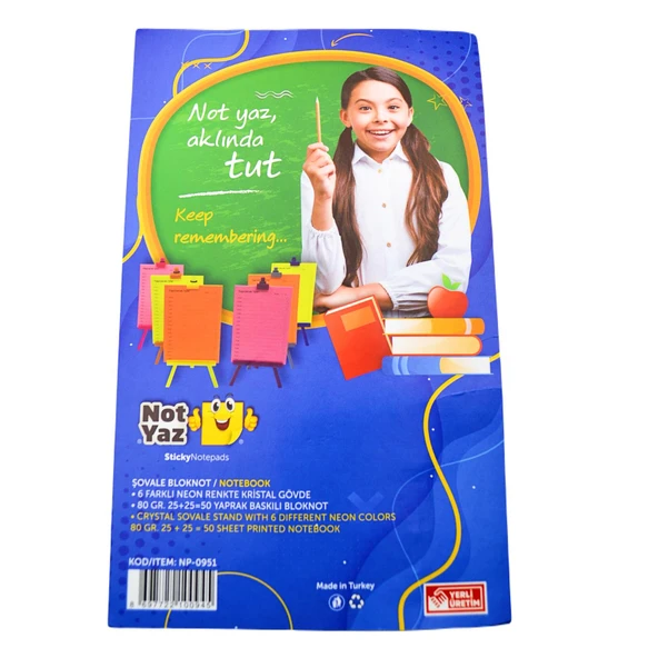 NotYaz 9x14 Şövale Yapılacak İşler Bloknot 50 Yaprak(NP-0951) - Resim 3
