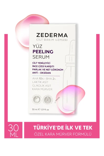 Mor Yüz Peeling Serum & Cilt Yenileyici & Ince Çizgi Karşıtı & Parlak Ve Net Görünüm & Anti-oksidan