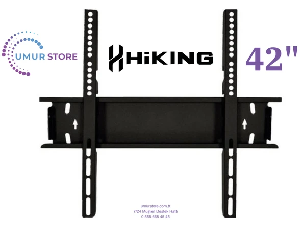 Hiking Wisdom Share 42HS24000 42" Full HD Smart 42”, 43”, 49”,50” Uyumlu Lcd Led TV Sabit Duvar Askı Aparatı ürün görseli 1