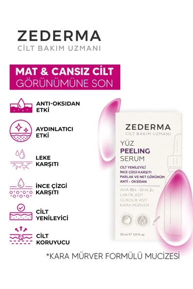 Mor Yüz Peeling Serum & Cilt Yenileyici & Ince Çizgi Karşıtı & Parlak Ve Net Görünüm & Anti-oksidan - 3