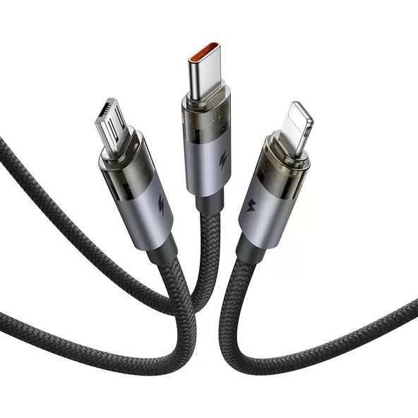 Mcdodo CA-2771 60W Typec Typec Şarj ve Data Kablo 1.2Mt - Siyah ürün görseli 1