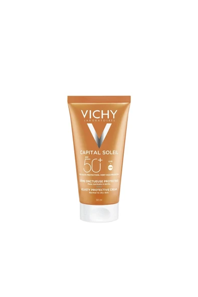 Normal ve kuru ciltler için çok yüksek korumalı yüz güneş kremi SPF 50 50 ML