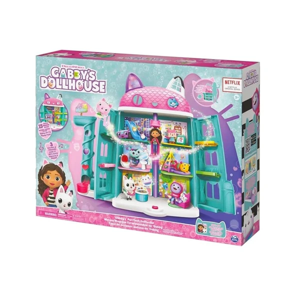 70742 Gabbys Dollhouse Festival Evi Eğlenceli Müzikli Oyun Seti 63 cm -Spinmaster ürün görseli