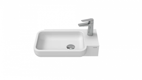 Creavit TP027 Elmas Lavabo 53cm Beyaz ürün görseli