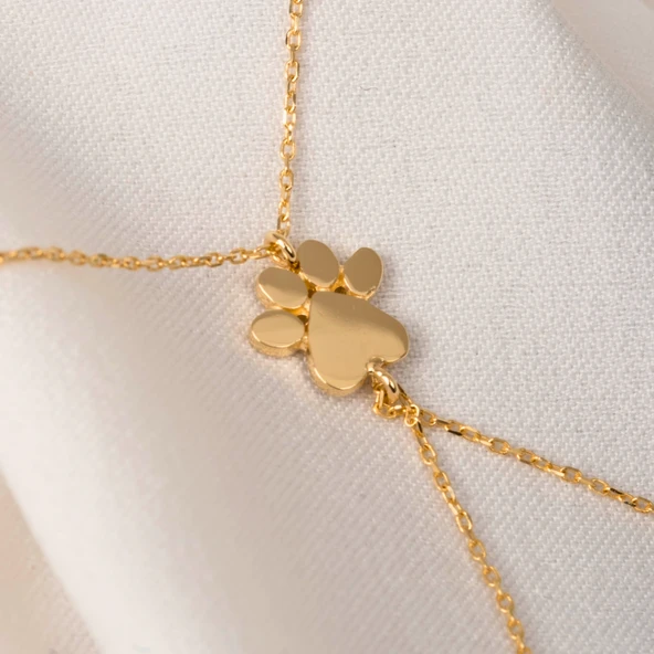 Altın Şahmeran - 14 Ayar Altın Kişiye Özel İsim Yazılabilir Pati Şahmeran - 5