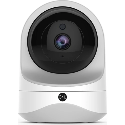 C4U Akıllı Güvenlik Kamerası 360 Derece Dönebilen Kızılötesi Gece Görüşlü IP Kamera HD 1080p - 637JBU ürün görseli