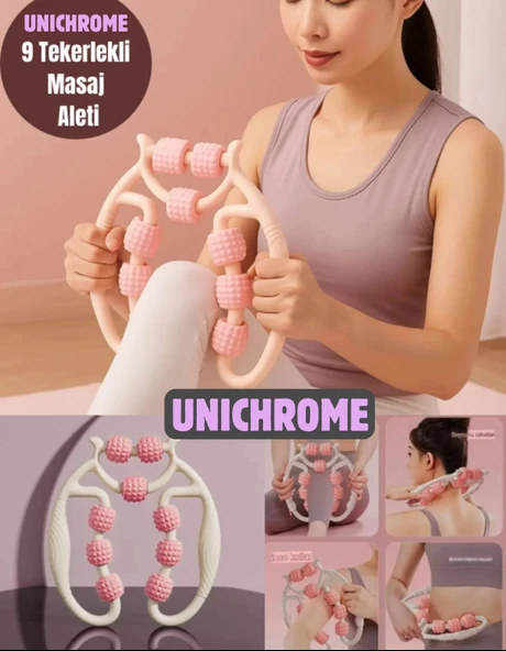 Kas Gevşetici Sıkılaştırıcı Masaj Aleti 9 Tekerlekli Lenf Drenaj Rulosu - Bacak Selülit Azaltıcı ürün görseli