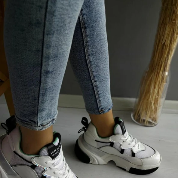 DGN Bayan Kalın Taban Sneakers Spor Ayakkabı ürün görseli