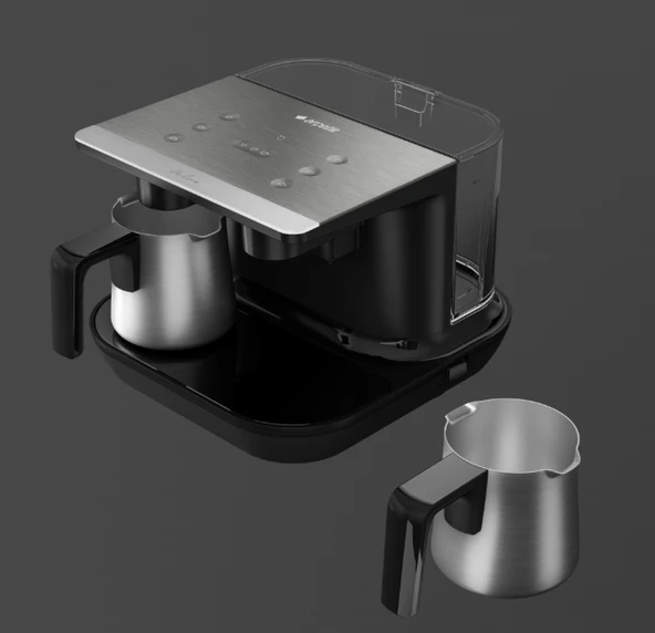 Arçelik TKM 9961 G Telve Gri İkili Türk Kahve Makinesi - 4