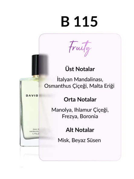 David Walker B115 Minno Two 50 ml Kadın Parfüm | Fruity ürün görseli 1