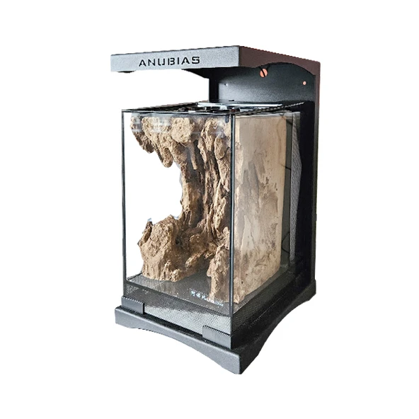 Anubias AX180 Nano Akvaryum Set Siyah 19,5x24,2x36,9cm Dekorlu ürün görseli