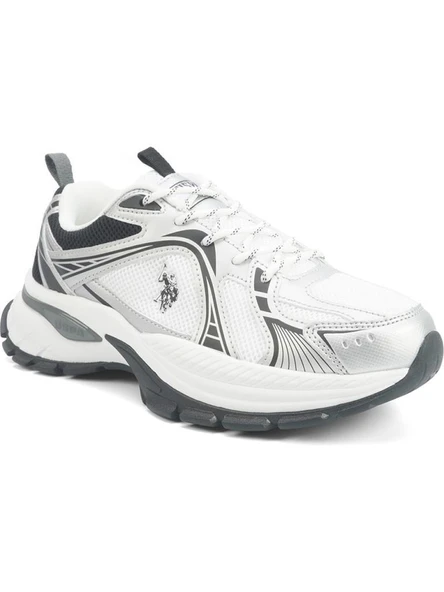 U.S.POLO ASSN REXHA 5PR BEYAZ SİYAH UNİSEX COMFORT CASUAL SPOR AYAKKABI - Resim 5