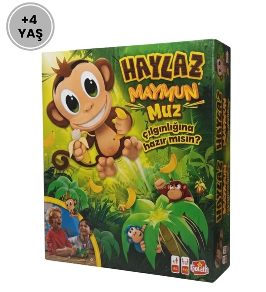 Haylaz Maymun Muz Çılgınlığı - Fırlayan Maymun Refleks ve Denge Oyunu ürün görseli