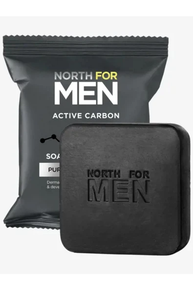 Oriflame North For Men Active Carbon Sabun 44569 - Resim 3
