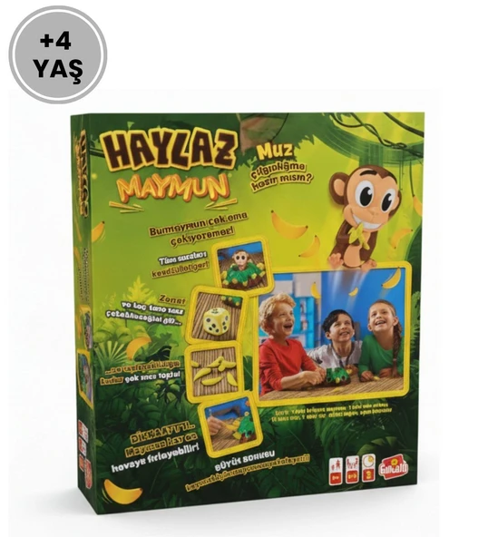 Haylaz Maymun Muz Çılgınlığı - Fırlayan Maymun Refleks ve Denge Oyunu - Resim 4