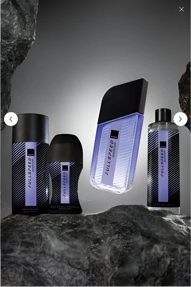AVON Full Speed Quantum Edt 75 ml Erkek Parfüm Seti (yeni seri) Şampuan ve Roll on.