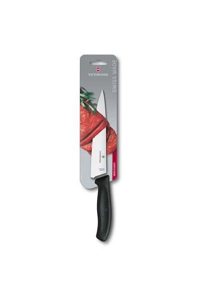 Victorinox ​​​​​​​​​​​​​​​​​​​​​​​​​​​​​​​​​​Victorinox 6.8003.19B 19cm Siyah Doğrama Bıçağı, Blisterli Paket