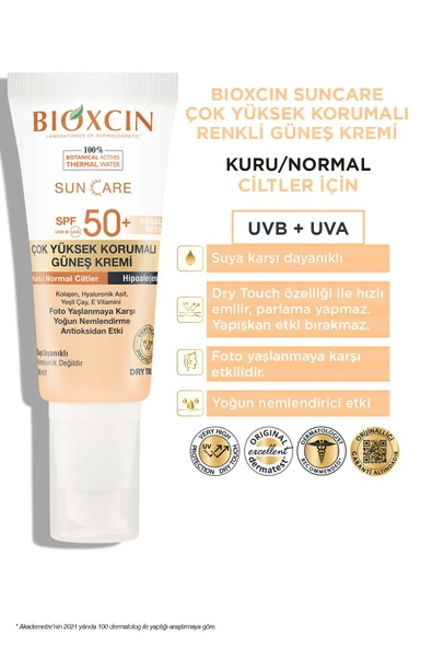 Sun Care Çok Yüksek Korumalı Kuru Normal Ciltler Için Renkli Güneş Kremi Spf 50 50ml Tinted - 3