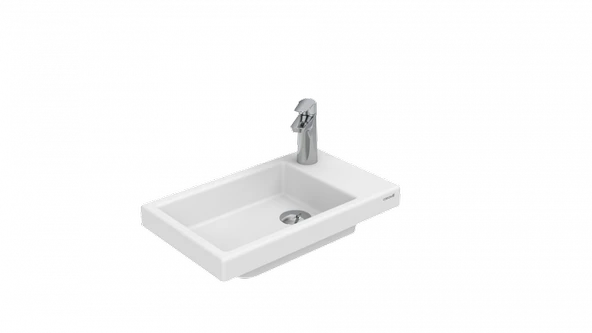 Creavit TP026 Elmas Lavabo 50cm Beyaz - Resim 2