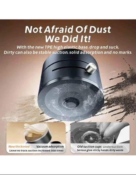 Yüksek Kalite Araç içi Magsafe Telefon Tutucu Kilitli Vakum Telefon ve Tablet Tutucu Masaüstü Stand - Resim 4