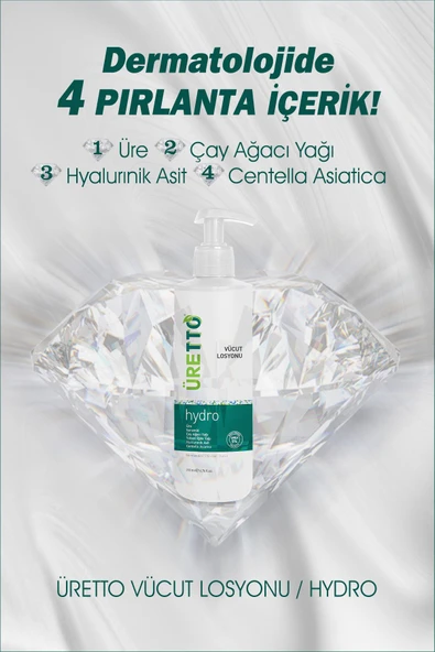 Hydro Vücut Losyonu 200ml ( Üre , Çay Ağacı Yağı , Nemlendirici ) - 2