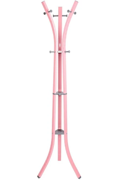 Perilla Metal Lobby 360 Ayaklı Portmanto Askılık Pembe 40 cm 185 cm ürün görseli