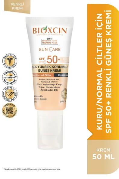 Sun Care Çok Yüksek Korumalı Kuru Normal Ciltler Için Renkli Güneş Kremi Spf 50 50ml Tinted - 2