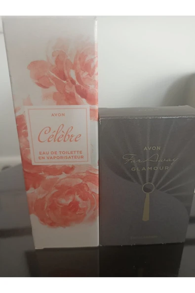 AVON Celebre Kadın Parfüm Edt 50 Ml. ve Far Away Glamour Kadın Parfüm Edp 30 Ml.